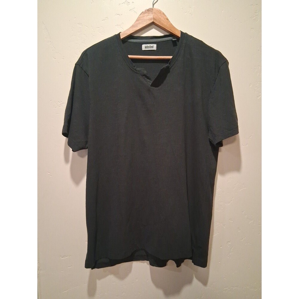 Kenneth Cole Unlisted Mens T-shirt Black XXL 100% Cotton Minimalist Modern Sharp